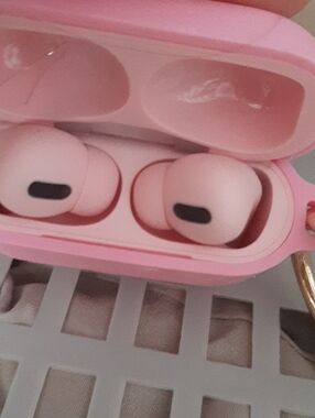 Pink Wireless Earbuds with Charging Case